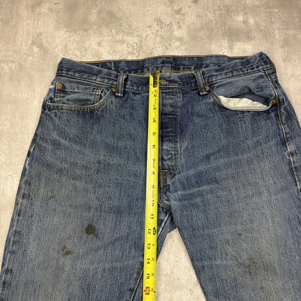 Levis 501 XX Jeans Mens 38x34 Blue Straight Leg Button Fly Denim Pants Cowboy